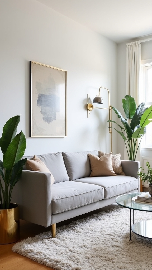 metallic accents enhance sophistication
