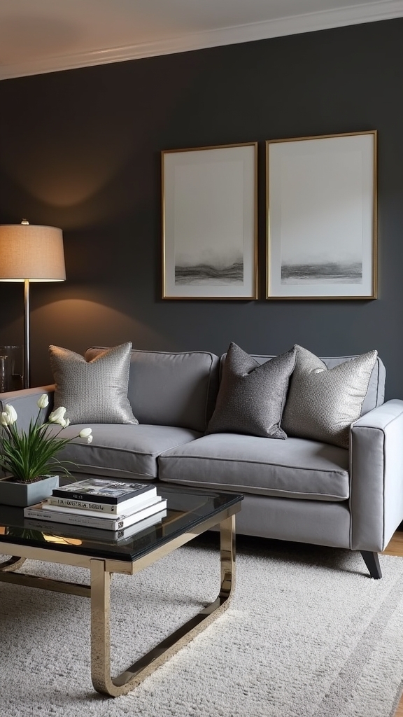 metallic accents for elegance