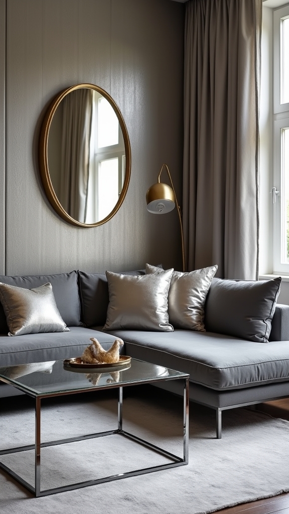 metallic elegance meets warmth