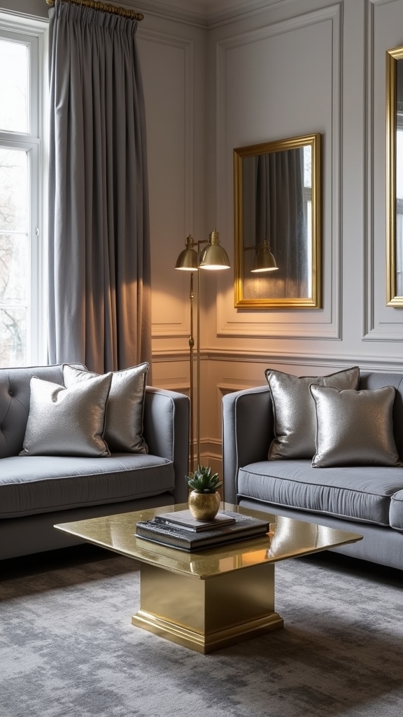 metallic finishes enhance sophistication