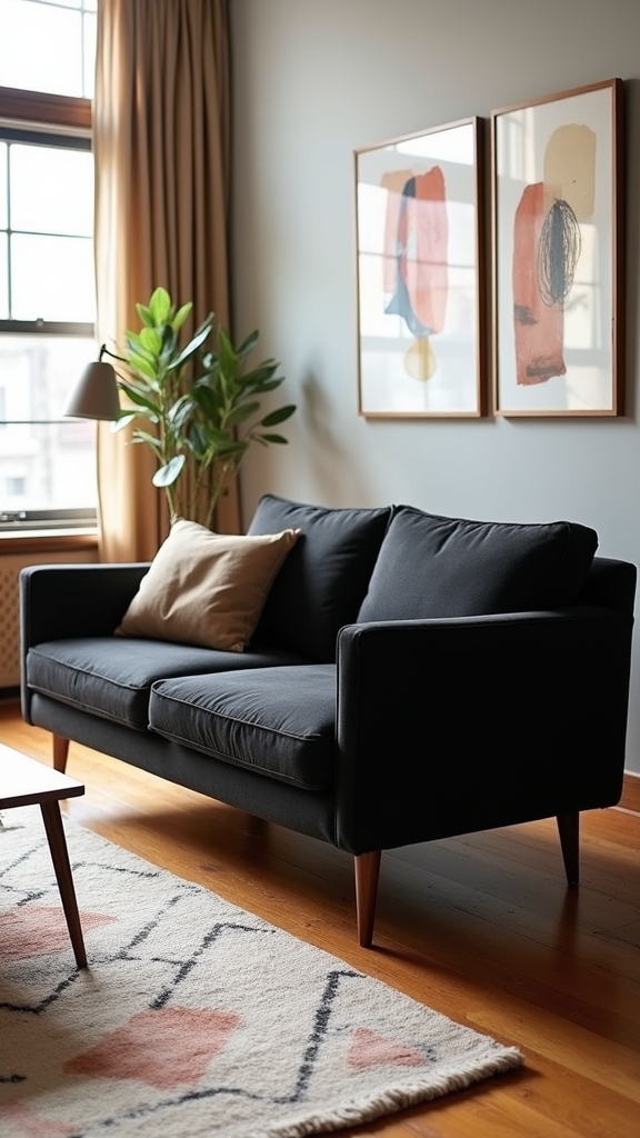 midcentury silhouette with warmth