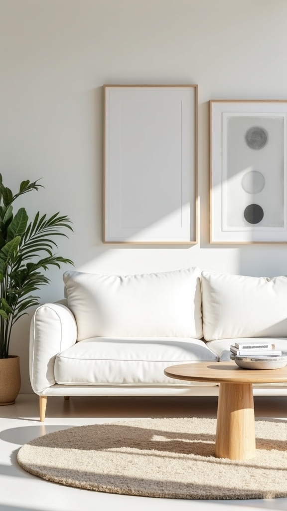 minimalist contemporary living room