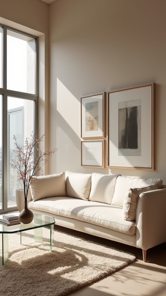 minimalist contemporary living room