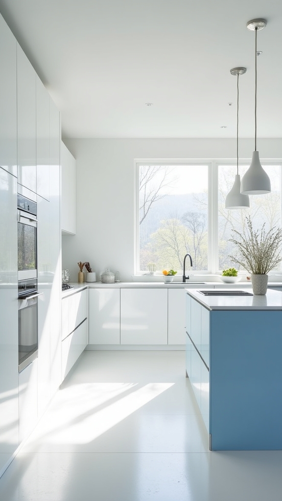 minimalist white kitchen elegance