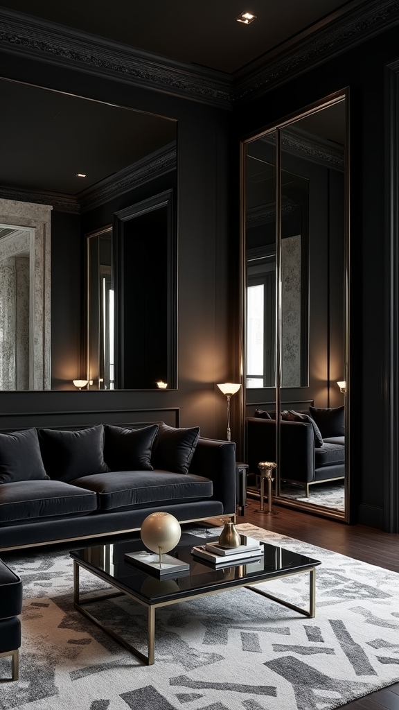 mirrors enhance dark spaces