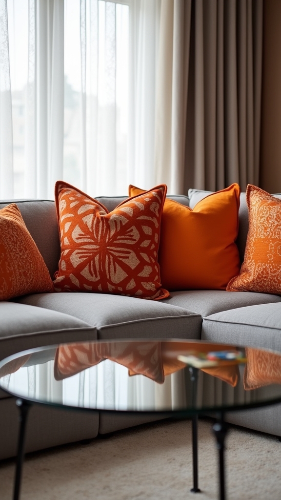 mix solid and patterned pillows