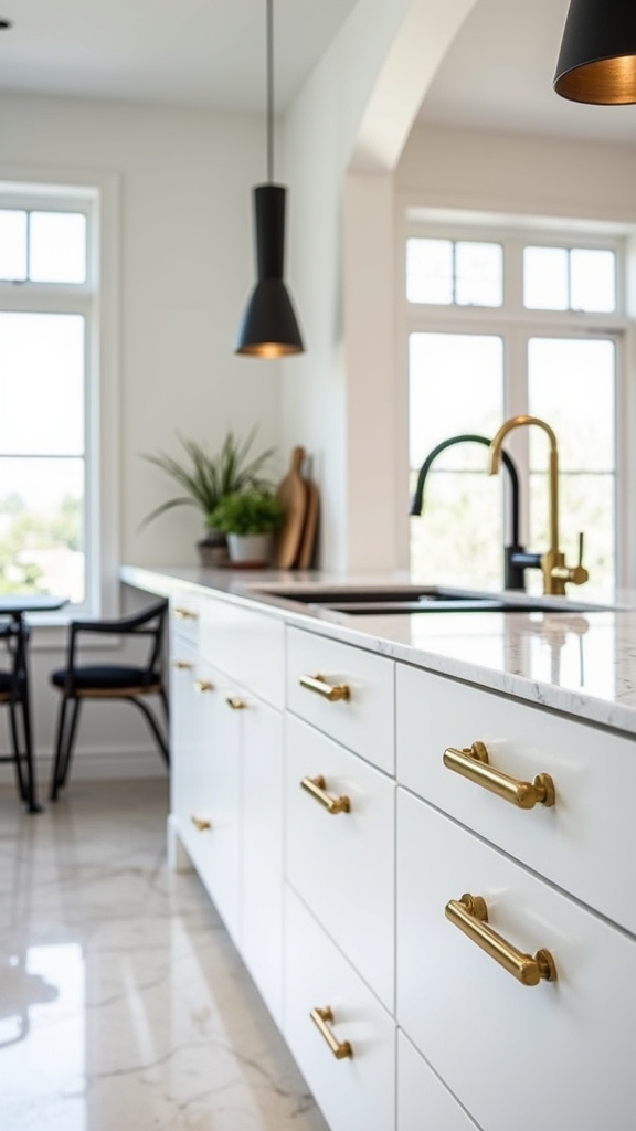 mixed metals black accents