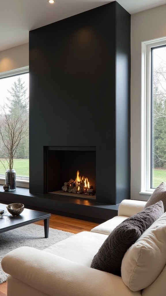 modern architectural fireplace design