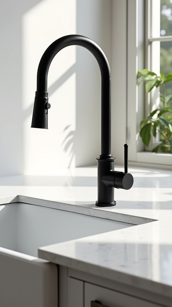 modern black faucets elegance