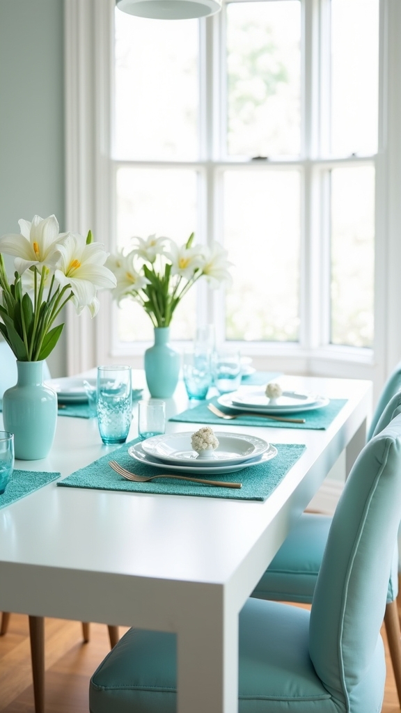 modern coastal dining accents