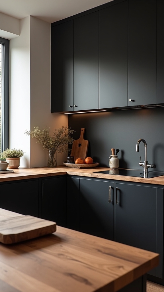 modern contrast and warmth