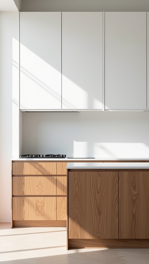 modern contrast kitchen design