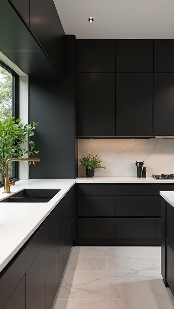 modern elegance in contrast