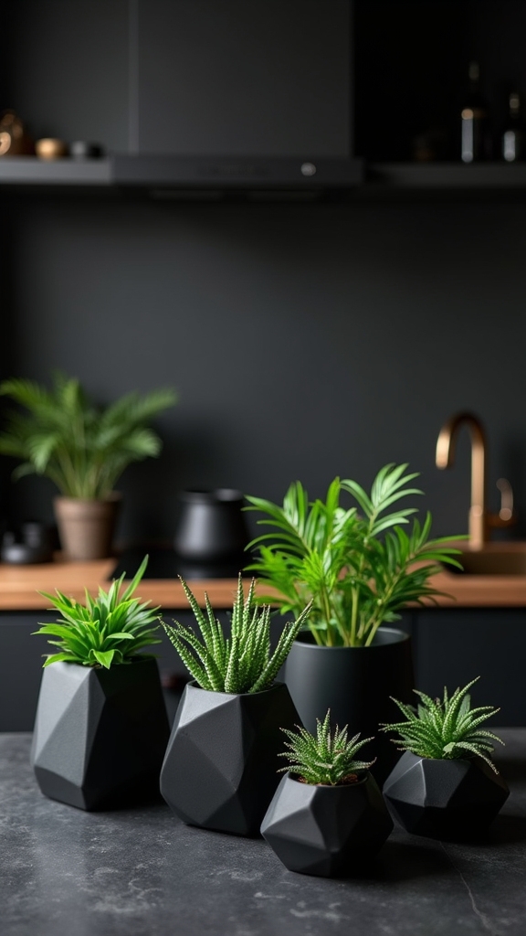 modern elegance with greenery