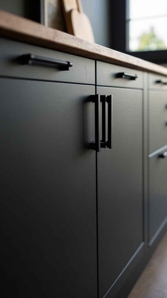 modern industrial black pulls
