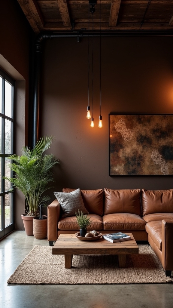 modern industrial brown fusion