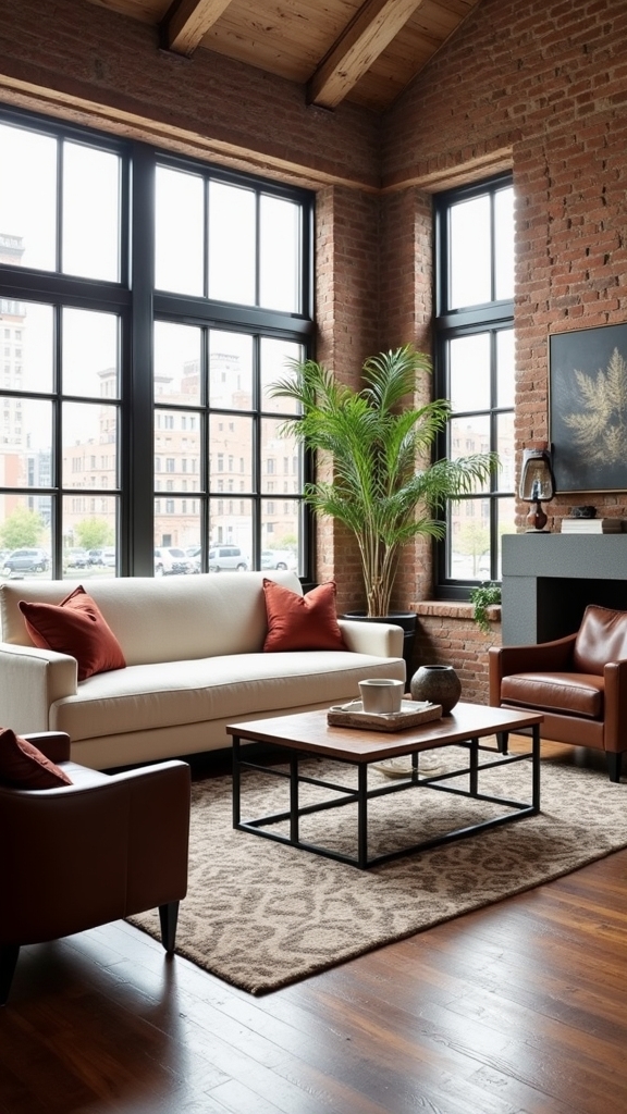 modern industrial living room