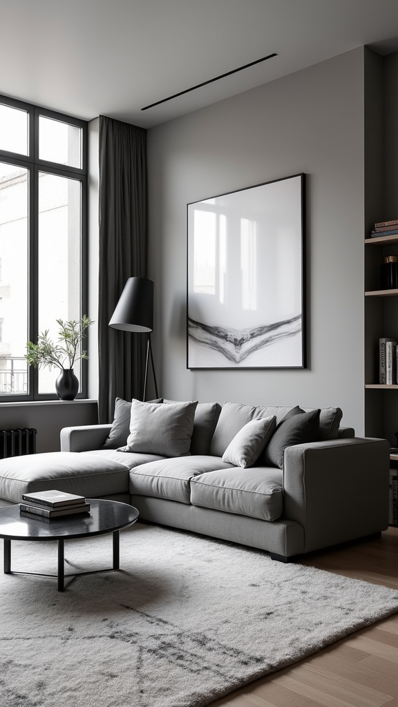 modern minimalist gray elegance