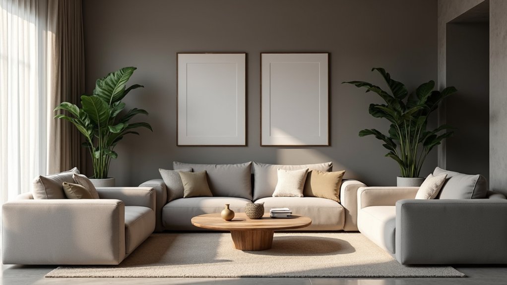 modern muted grey brown