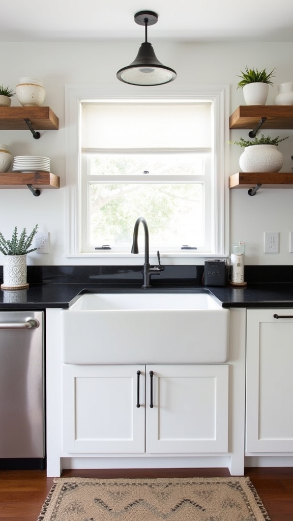 modern rustic kitchen blend