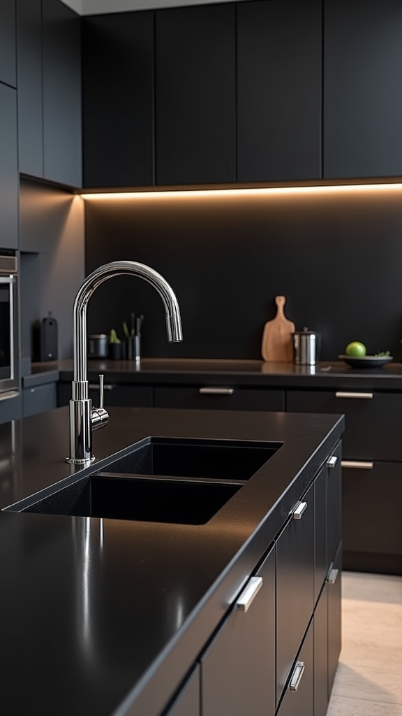 modern storage meets black elegance