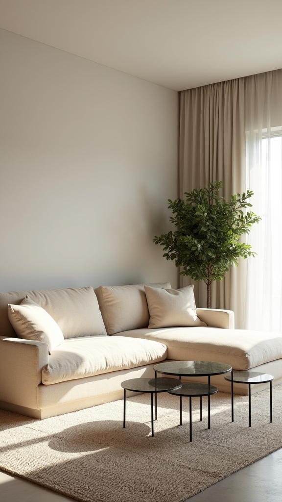 modern textured living room