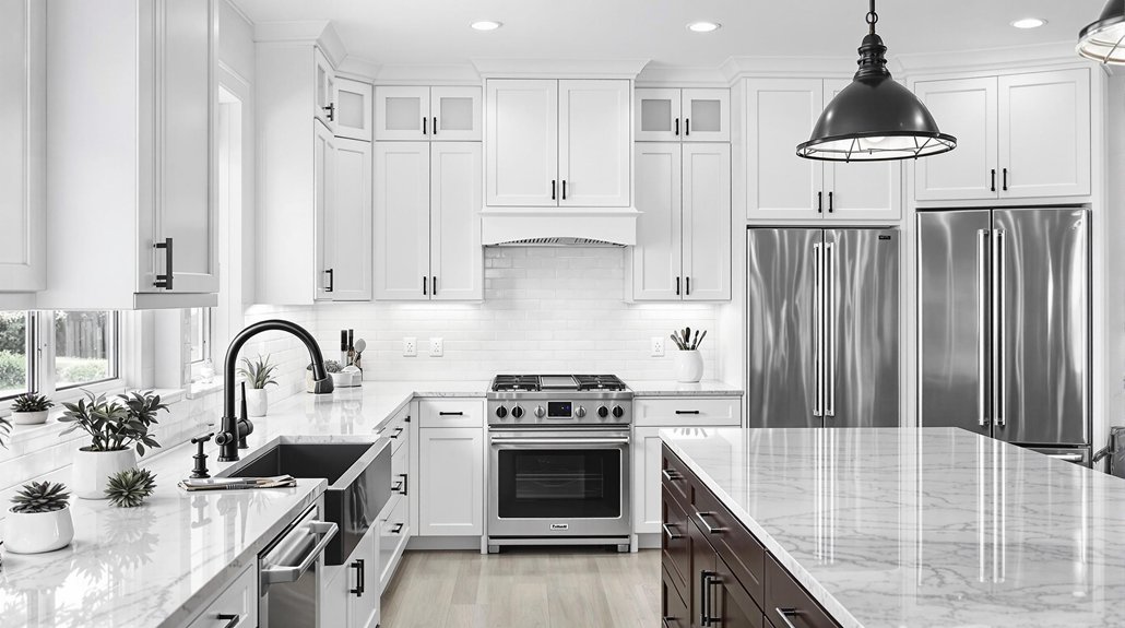modern white kitchen designs