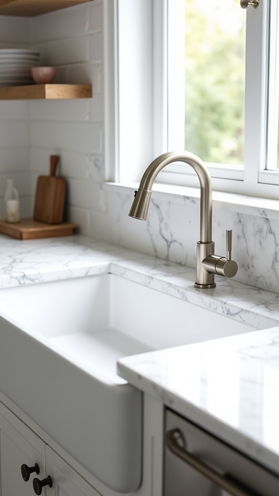 modern white sink elegance