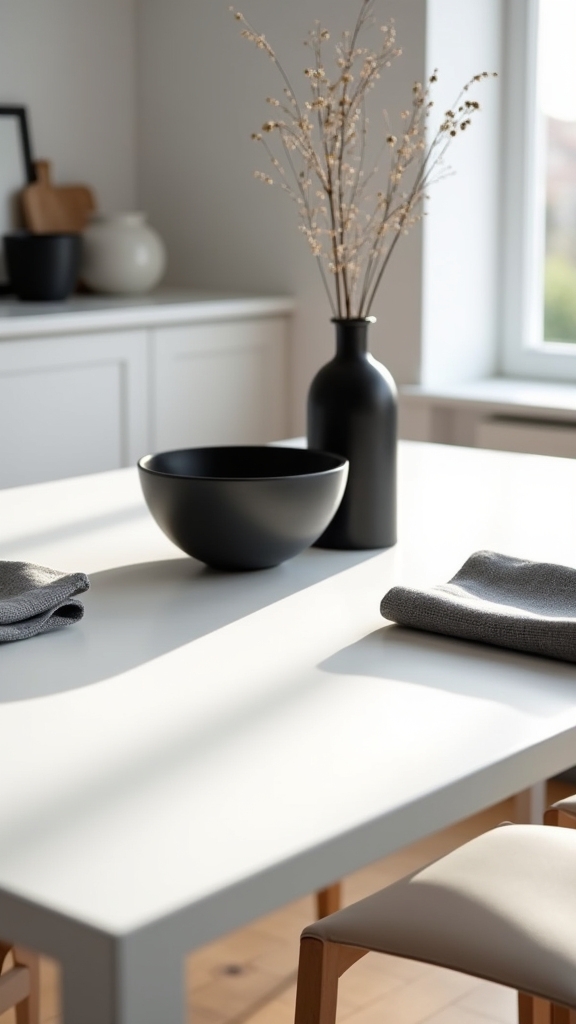 monochrome accessories for elegance
