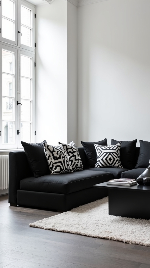 monochrome patterns enhance sophistication