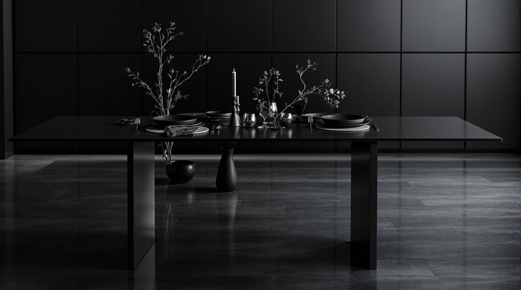moody minimalist kitchen decor