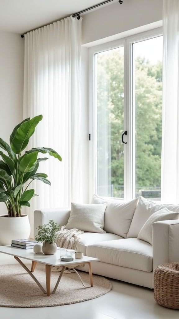 natural greenery enhances decor