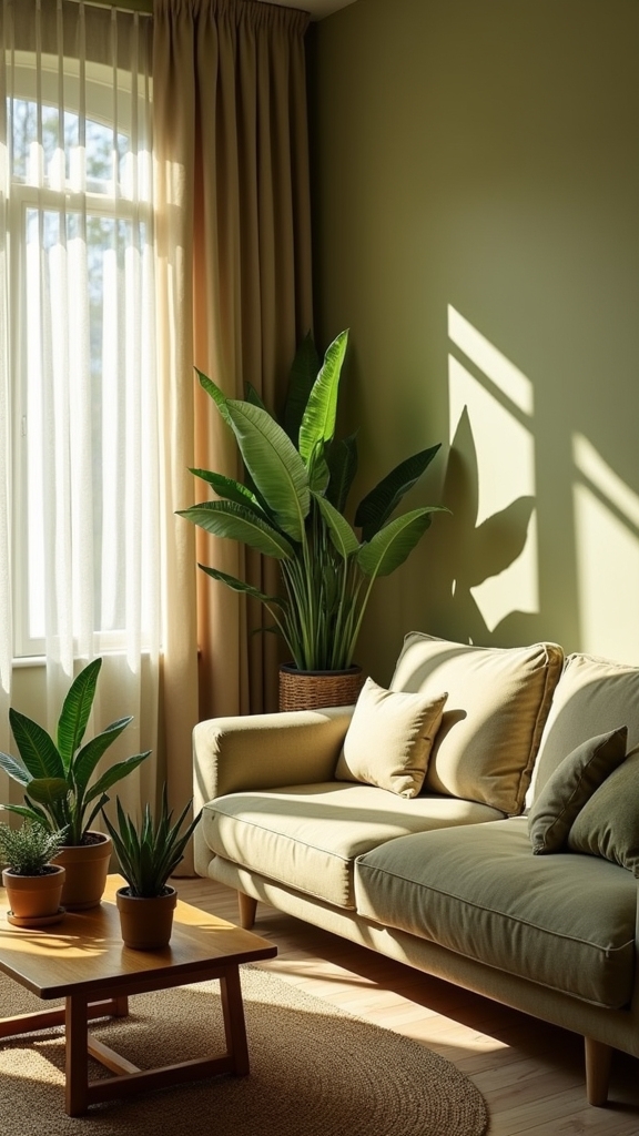 natural olive green ambiance