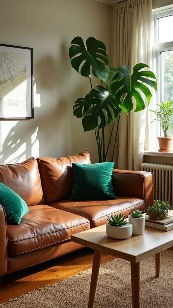 natural touch with houseplants