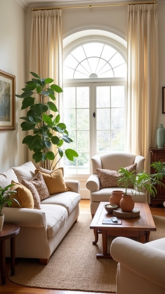 natural warmth through earth tones