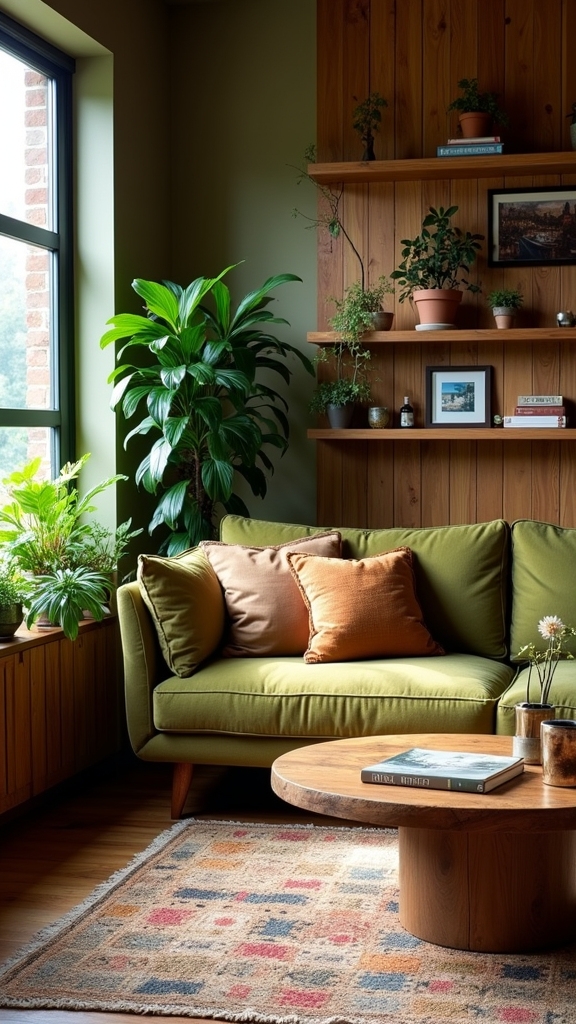 natural wood accents warmth