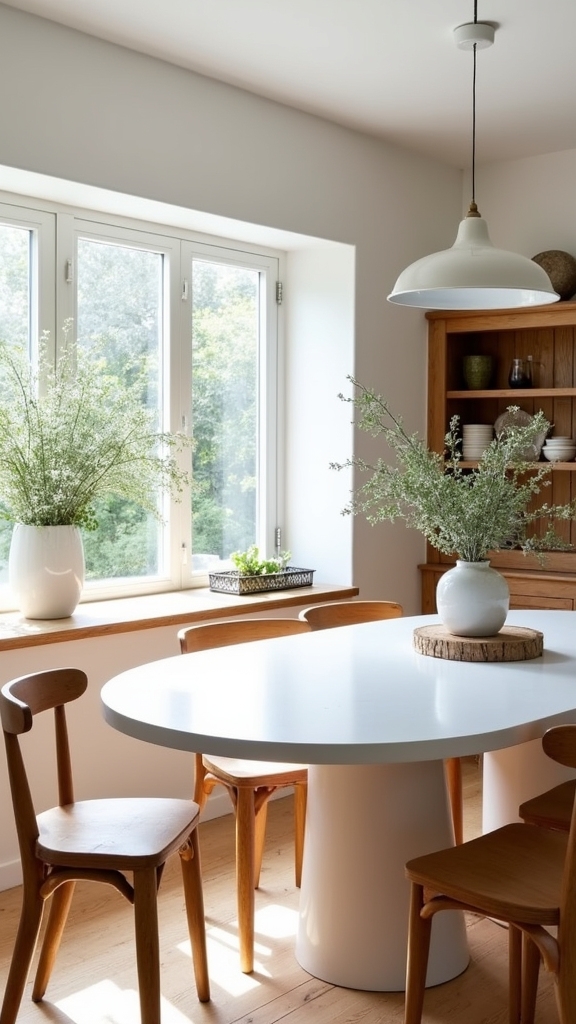 natural wood and white