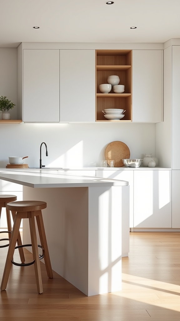 natural wood enhances minimalism