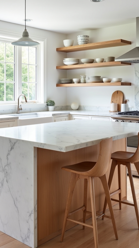 natural wood kitchen accents