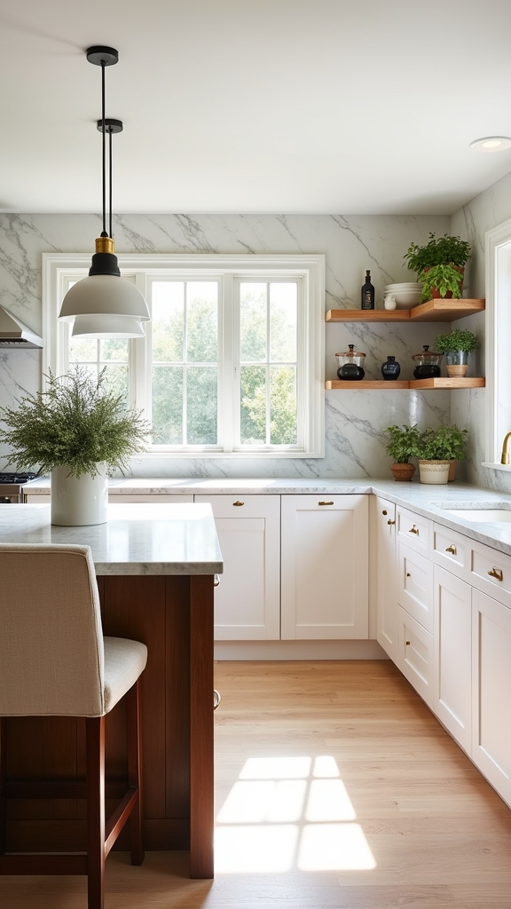 natural wood kitchen accents