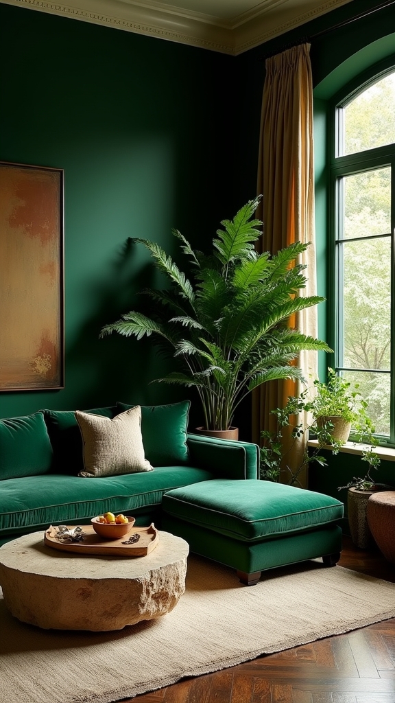 nature inspired living room design