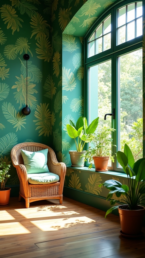 nature inspired wall murals