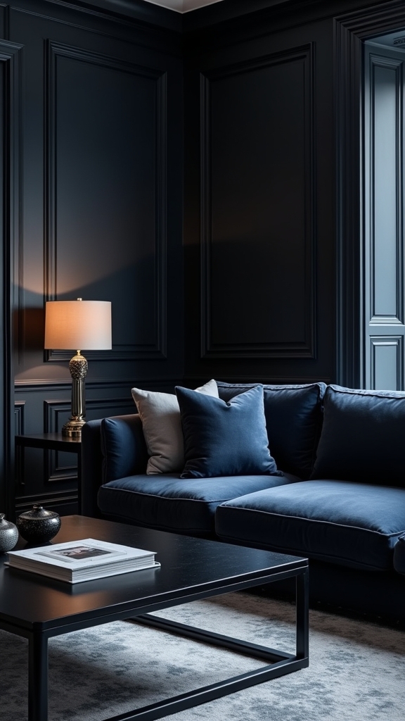 navy and charcoal elegance