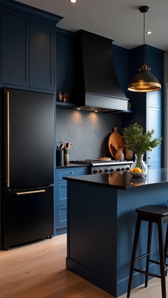 navy blue moody elegance