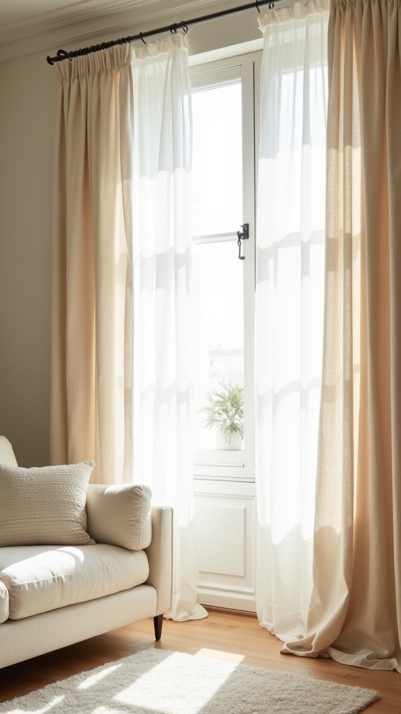 neutral curtains enhance cohesion