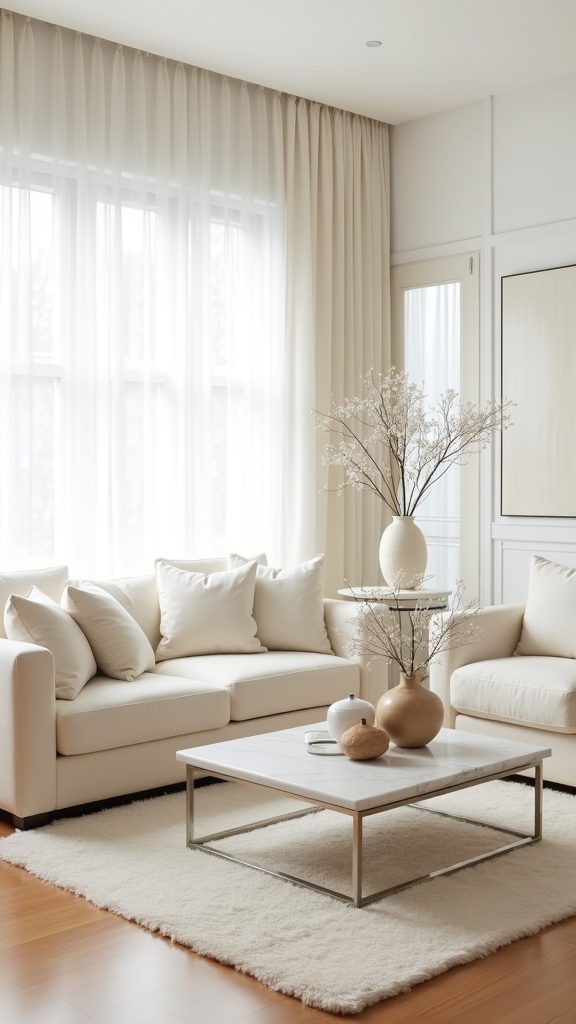 nuanced white and ivory harmony