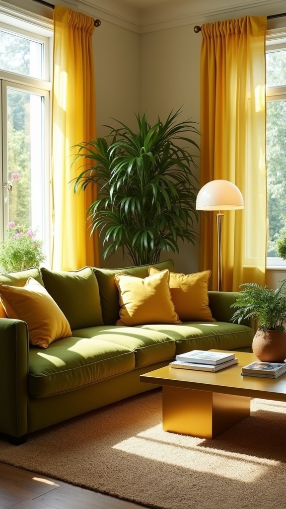 olive green and gold elegance