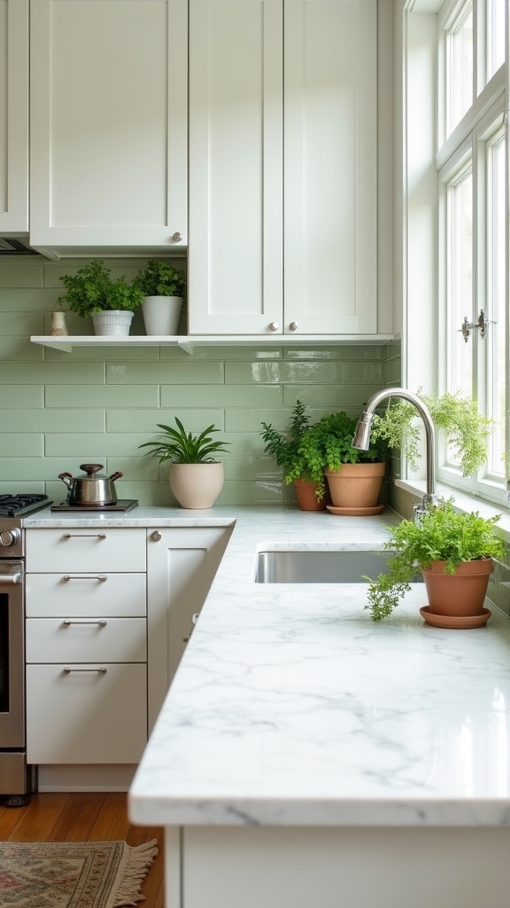 olive green backsplash elegance