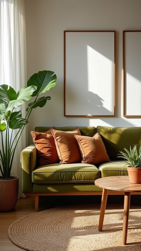 olive green velvet elegance