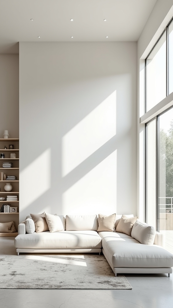 open shelving enhances decor
